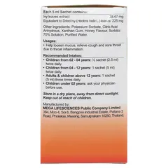 Eugica Ivy Syrup hỗ trợ giảm ho, giảm đờm hộp 20 gói x 5ml