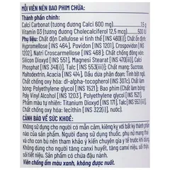 Thực phẩm bảo vệ sức khỏe Ostelin Calcium & Vitamin D3 lọ 30 viên