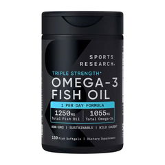 Dầu cá Sports Research Triple Strength Omega-3 Fish Oil 150 Fish 