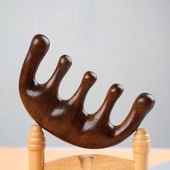 Lược massage đầu cổ vai gáy bằng gỗ đàn hương, kích thích tuần hoàn máu 760149