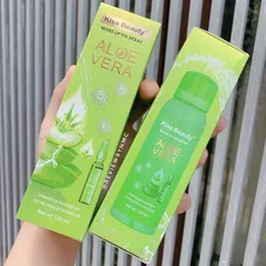Xịt khóa nền trang điểm Nha Đam Aloe Vera makeup Fix Spray Kiss Beauty 150ml 760200