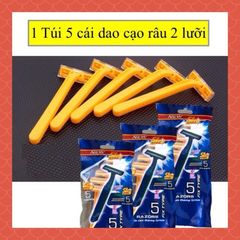(Túi 5 cây) Dao cạo râu Razors 1 Bịch 5 Cái 2 lưỡi 760281