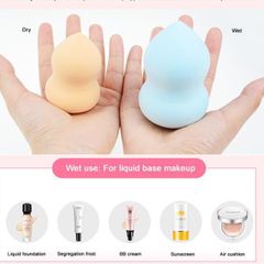 HOT Bông Mút make up ướt và khô hình quả bầu/giọt nước sắc màu ngẫu nhiên 760353