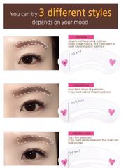 Bộ 3 Khuôn Kẻ Chân Mày Drawing Brow Guide 760511
