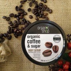 Muối Tẩy Tế Bào Chết Toàn Thân Organic Shop dạng muối hạt Organic Coffee & Sugar Body Scrub 250ml HandMade 760526