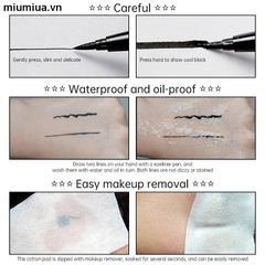 HOT Bút Kẻ Mắt Dạng Lỏng black color Nhanh Khô Chống giột nước Lâu Trôi make up Mượt Mà 760525