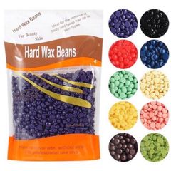 Sáp wax lông hard wax beans cao cấp đóng hộp 400g Chính hãng tặng kèm que gỗ wax lông 760603