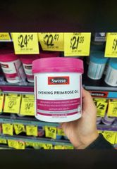 Viên Uống Tình Dầu Hoa Anh Thảo Swisse Ultiboost Evening Primrose Oil 200 Viên - Cân Bằng Nội Tiết - Giảm Hội Chứng Tiền Kinh Nguyệt (PMS) & Chăm Sóc Da 