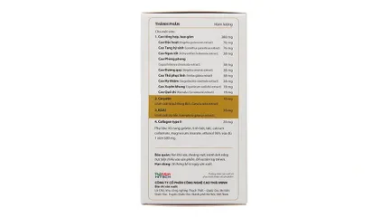 Thực phẩm bảo vệ sức khỏe Khương Thảo Đan Gold hộp 120 viên