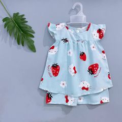  Bộ tole lanh cánh tiên hoạt hình xinh xắn dễ thương mát mẻ mùa hè cho bé gái