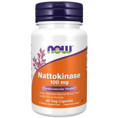 NOW Nattokinase 100mg 60 viên – Hỗ trợ tuần hoàn máu, tim mạch khỏe mạnh ngăn ngừa đột quỵ