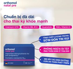 [ Nhập khẩu] Orthomol Natal pre - hỗ trợ tăng cường sức khỏe sinh sản ở nữ giới ( Hộp 30 ngày)