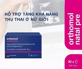 [ Nhập khẩu] Orthomol Natal pre - hỗ trợ tăng cường sức khỏe sinh sản ở nữ giới ( Hộp 30 ngày)
