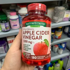 Viên uống giấm táo hữu cơ giảm cân Apple Cider Vinegar 180 V