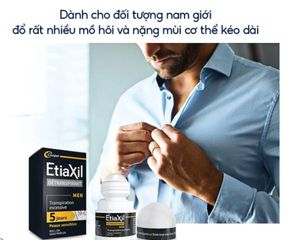 Lăn Khử Mùi EtiaXil Cho Nam Ngăn Mồ Hôi Chuyên Sâu Detranspirant Men Peaux Sensibles Roll-On (15ml)