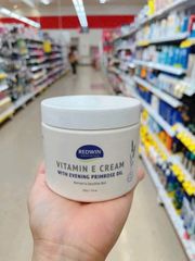 Redwin Vitamin E Cream with Evening Primrose Oil 330g – Kem Dưỡng Ẩm Vitamin E Chính Hãng Úc, Hỗ Trợ Cấp Ẩm & Làm Mềm Da