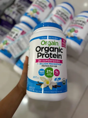 Bột đạm thực vật hữu cơ hương VANI 1200g, 1.2kg Orgain Organic Protein Plant Based Protein Power