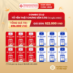 Combo 12 Lọ Tổ Yến Thật Chưng Sẵn 3,5g - Vị Ngẫu Nhiên