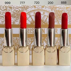 (Fullbox) Set Son Mini Dior Rouge Dior 5 Cây 1.5g Bản 2025 Vỏ Vàng - Son Môi Cao Cấp Pháp, Sang Trọng, Tôn Vẻ Đẹp Quyến Rũ nk