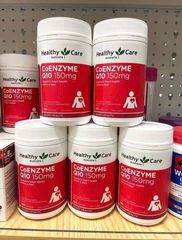 Viên Uống Bổ Tim  Healthy Care CoEnzyme Q10 150 mg - Tăng Cường Sức Khỏe Tim Mạch & Năng Lượng - Hỗ Trợ Chức Năng Tim 100 viên - Hàng Chính Hãng Úc