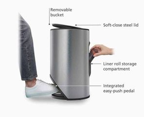 Thùng Rác Có Bàn Đạp 10 Lít JOSEPH JOSEPH 30152 