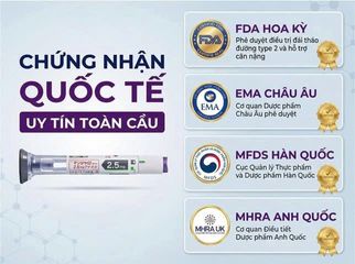 Bút Tiêm Mounjaro Tirzepatide GLP-1 Nhật Bản | Hỗ Trợ Kiểm Soát Đường Huyết Cho Người Tiểu Đường Loại 2