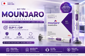 Bút Tiêm Mounjaro Tirzepatide GLP-1 Nhật Bản | Hỗ Trợ Kiểm Soát Đường Huyết Cho Người Tiểu Đường Loại 2