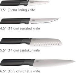 Bộ Thớt Kèm Dao 8 Món JOSEPH JOSEPH Folio Plus 60216 Màu Ghi 