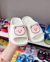Dép lê gấu cute đế bánh mì chống trơn trượt mùa hè thoáng khí dễ thương cho bé gái