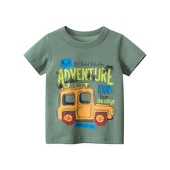 NEW '2026' Áo Thun Cotton Cộc Tay Hình Oto Cute Hàn Quốc
