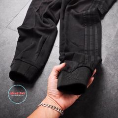NEW '2026' QUẦN DÀI JOGGER NAM MÀ ĐEN PHỐI 3 SỌC TRẮNG VẢI THUN DÀY DẶN GIÁ RẺ