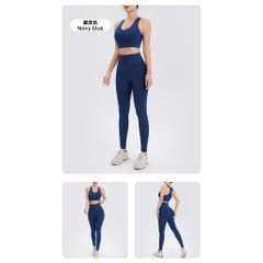 SET ĐỒ NỮ THỂ THAO NĂNG ĐỘNG : Áo ngực thể thao, quần dài tập chạy nhanh khô, chất liệu co giãn cao, thoải mái