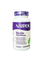 Viên uống Biotin Natrol hỗ trợ kích thích mọc tóc, chống rụng tóc