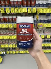 Viên Uống Dầu Nhuyễn Thể Cung Cấp Omega-3 Tự Nhiên Bioglan Red Krill Oil Double Strength 1000 mg - Hỗ Trợ Sức Khoẻ Tim Mạch - Trí Não & Cải Thiện Tình Trạng Tiền Mãn Kinh - 60 viên - Úc