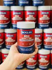 Viên Uống Dầu Nhuyễn Thể Cung Cấp Omega-3 Tự Nhiên Bioglan Red Krill Oil Double Strength 1000 mg - Hỗ Trợ Sức Khoẻ Tim Mạch - Trí Não & Cải Thiện Tình Trạng Tiền Mãn Kinh - 60 viên - Úc