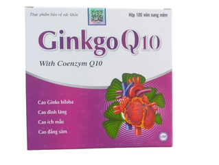 Bổ Não Ginkgo Q10 Vinaphar (H/100v) (Trắng Tím)