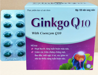 Bổ Não Ginkgo Q10 Vinaphar (H/100v) (Trắng Tím)