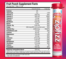 Bột Vitamin và khoáng chất bổ sung năng lượng Zipfizz 30 ống usa