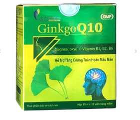 IsoPharco Ginkgo Q10 tăng cường tuần hoàn máu não hộp 100 viên