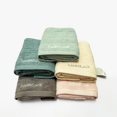 Khăn Lau Tóc LocknLock 100% Cotton Dày Dặn Thấm Hút Tốt Cỡ 40cm x 80cm ETM002