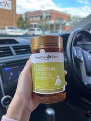 Mầm Đậu Nành Healthy Care Super Lecithin 1200 mg - 100 viên - Hỗ Trợ Cân Bằng Nội Tiết Tố - Hỗ Trợ Làm Đẹp Da Cho Nữ Giới - Sản Phẩm Úc