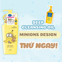 Dầu Tẩy Trang Kosé Softymo Cleansing Oil Minions 240ml - Làm Sạch Lớp Trang Điểm