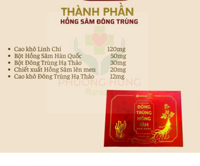 Viên uống Đông trùng Hồng sâm Nam Dược 30 viên - Hỗ trợ bồi bổ cơ thể, Tăng cường sức khỏe và sinh lực tự nhiên 761707