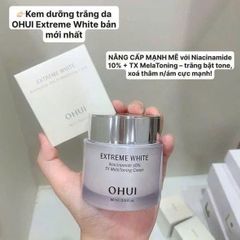 Kem Dưỡng Trắng Da Ohui Extreme White Cream 60ml - Giảm Mờ Thâm Nám, Niacinamide 10%, Dưỡng Ẩm, Làm Sáng Da.