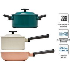 Bộ Nồi Chảo Sâu Lòng 3 Món Decore Locknlock LDE1181IHS01 (LDE1202IH/LDE1181IH/LDE1225IH)