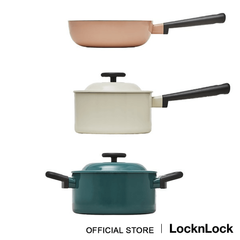Bộ Nồi Chảo Sâu Lòng 3 Món Decore Locknlock LDE1181IHS01 (LDE1202IH/LDE1181IH/LDE1225IH)