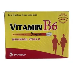 Vitamin B6 - 100 viên Dạng Hộp Date Xa NK
