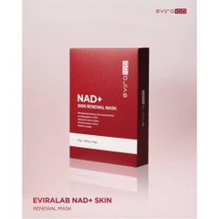 Mặt Nạ Cấp Ẩm Tái Tạo Năng Lượng Tế Bào Eviralab NAD+ Skin Renewal Mask Hộp 10 miếng [hàng công ty]