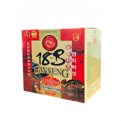 Viên uống Ginseng Linh Chi 18B - Hỗ trợ sức khỏe, tăng cường sức đề kháng, cải thiện mệt mỏi - Hộp 100 viên tự nhiên cao cấp Date Xa NK