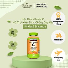 Kẹo Dẻo Vitamin C Kirkland Signature 250mg 180 Viên, Hỗ Trợ Miễn Dịch - Nội địa Mỹ